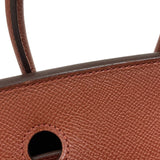 エルメス HERMES バーキン25 □M刻 シエンヌ シルバー金具 エプソン レディース ハンドバッグ