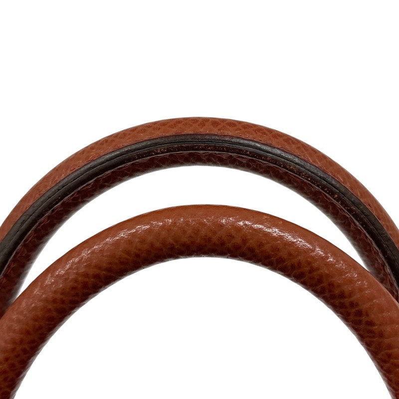 エルメス HERMES バーキン25 □M刻 シエンヌ シルバー金具 エプソン レディース ハンドバッグ