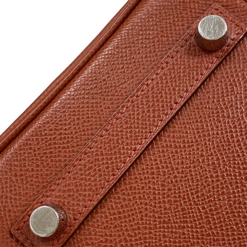 エルメス HERMES バーキン25 □M刻 シエンヌ シルバー金具 エプソン レディース ハンドバッグ