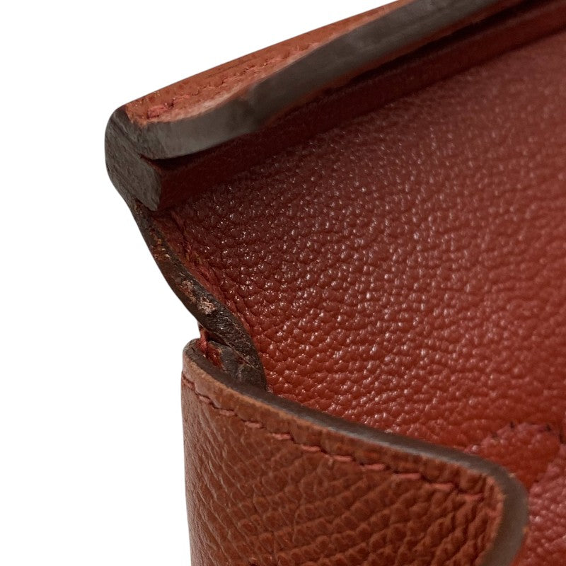 エルメス HERMES バーキン25 □M刻 シエンヌ シルバー金具 エプソン レディース ハンドバッグ