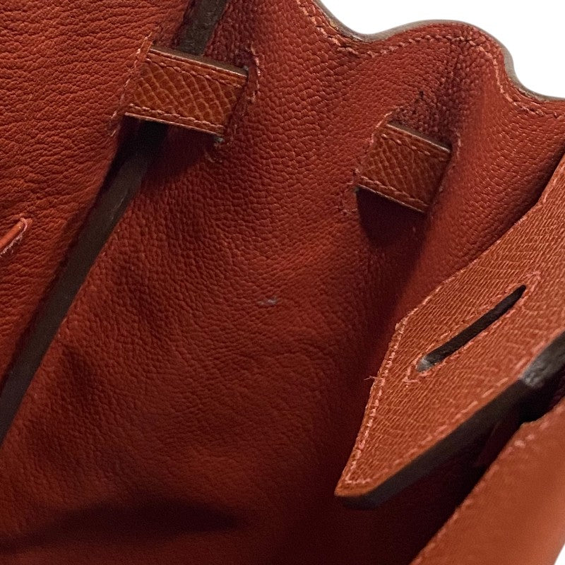 エルメス HERMES バーキン25 □M刻 シエンヌ シルバー金具 エプソン レディース ハンドバッグ