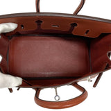 エルメス HERMES バーキン25 □M刻 シエンヌ シルバー金具 エプソン レディース ハンドバッグ