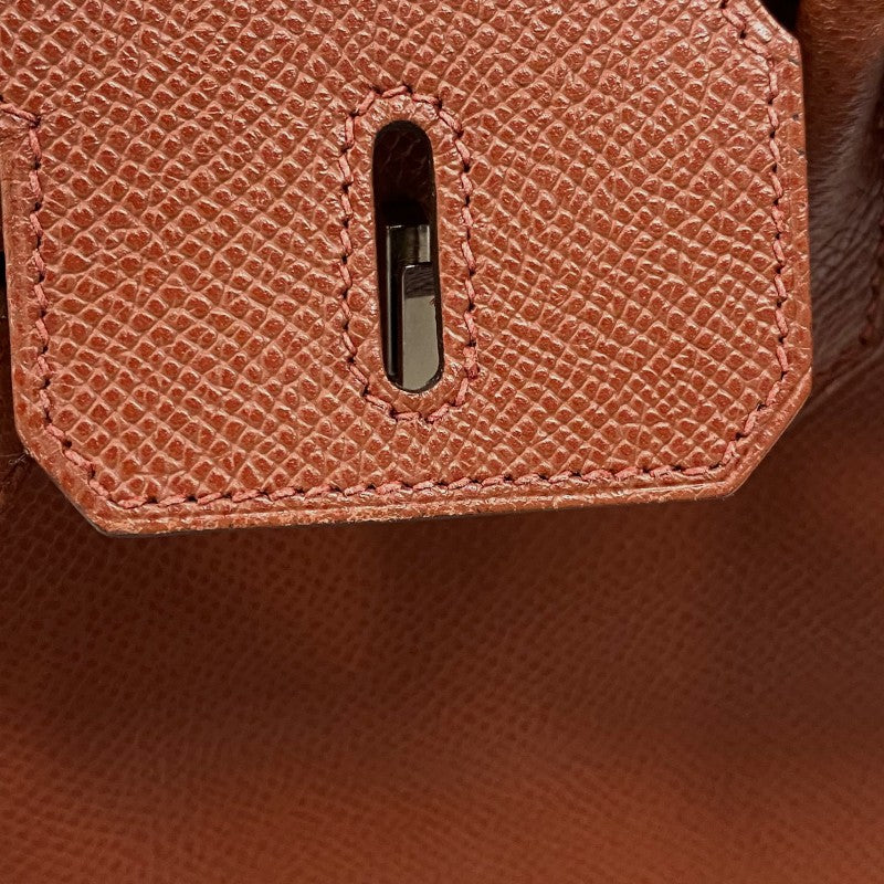 エルメス HERMES バーキン25 □M刻 シエンヌ シルバー金具 エプソン レディース ハンドバッグ
