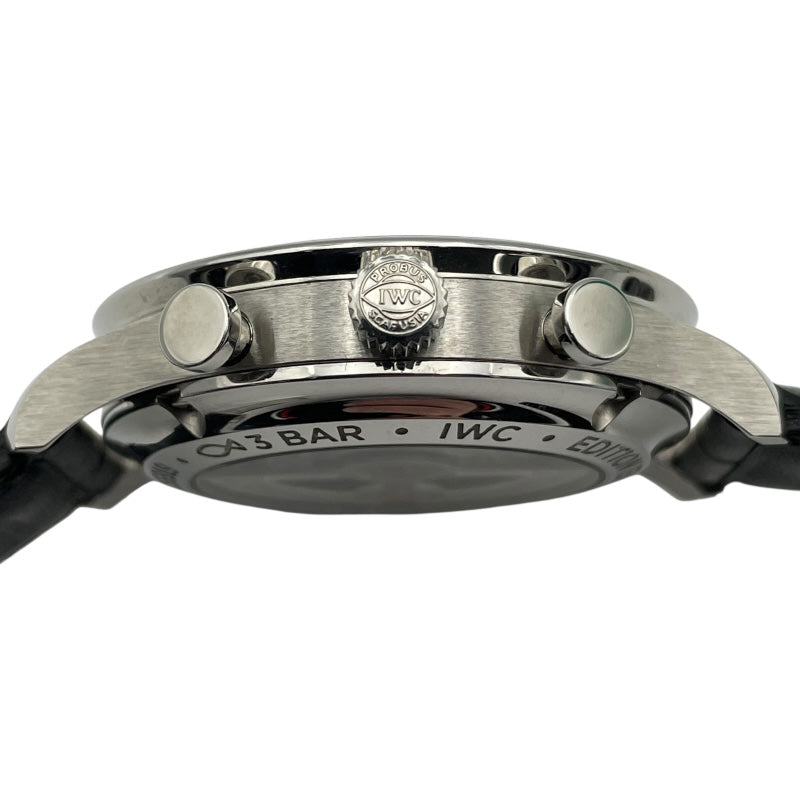 インターナショナルウォッチカンパニー IWC ポルトギーゼ クロノグラフ 150イヤーズ IW371601 ブルー SS メンズ 腕時計