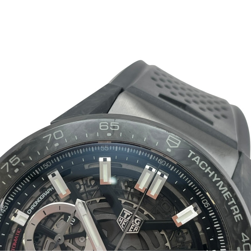タグ・ホイヤー TAG HEUER カレラキャリバーホイヤー02　クロノグラフ CBG2A91.FT6173 ブラック カーボン メンズ 腕時計