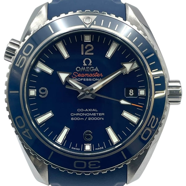 オメガ OMEGA シーマスター プラネットオーシャン 600M コーアクシャル 232.92.42.21.03.001 ネイビー チタン 自動巻き メンズ 腕時計