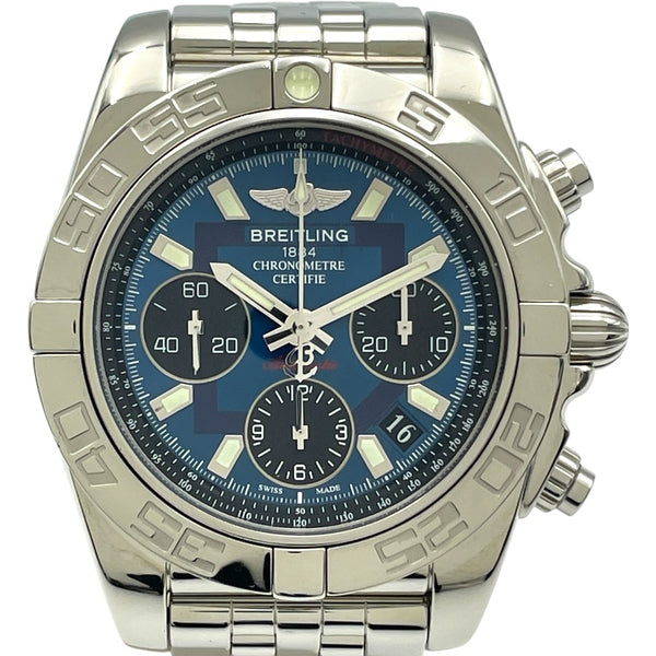 ブライトリング BREITLING クロノマット41 A014C30PA(AB0140) ブルー SS 自動巻き メンズ 腕時計