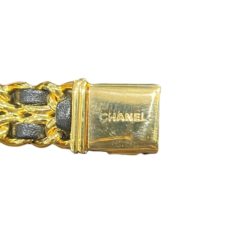 シャネル CHANEL プルミエール S H0001 ブラック GP レディース 腕時計