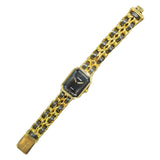 シャネル CHANEL プルミエール S H0001 ブラック GP レディース 腕時計