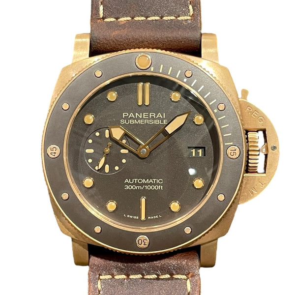 パネライ PANERAI サブマーシブル ブロンソ PAM00968 ブラウン ブロンズ/ブラウンセラミック/チタン 自動巻き メンズ 腕時計
