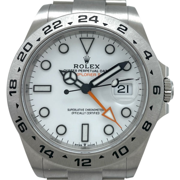 ロレックス ROLEX エクスプローラー2 226570 ホワイト SS 自動巻き メンズ 腕時計