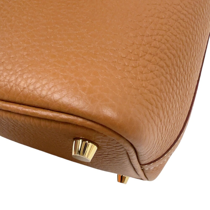 エルメス HERMES ピコタンロックPM K刻印　(2025年製) ゴールド　ゴールド金具 トリヨンクレマンス ユニセックス ハンドバッグ