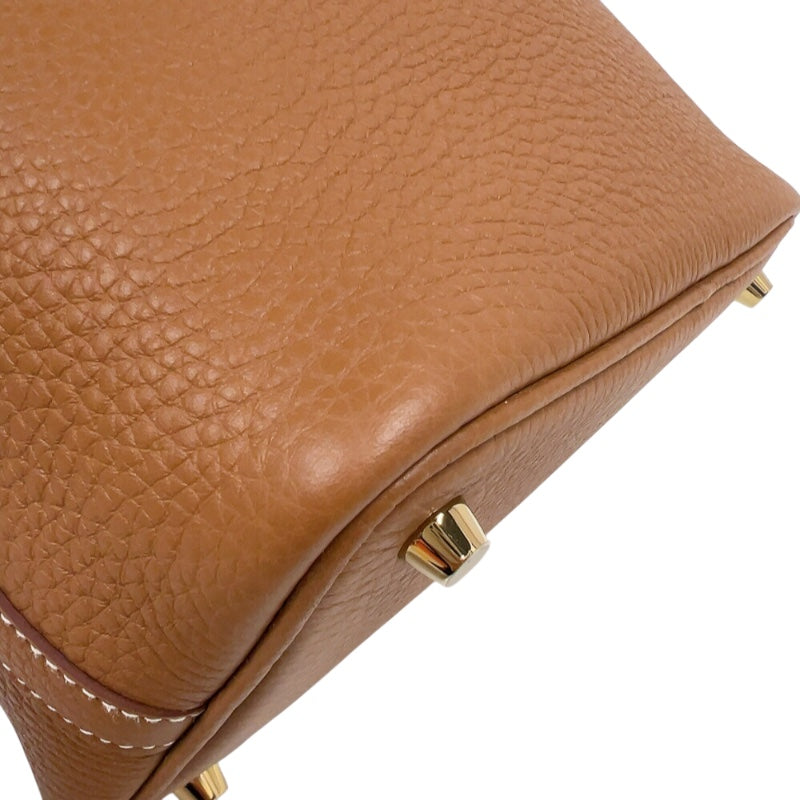 エルメス HERMES ピコタンロックPM K刻印　(2025年製) ゴールド　ゴールド金具 トリヨンクレマンス ユニセックス ハンドバッグ