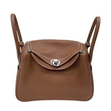 エルメス HERMES リンディ26 W刻 ゴールド シルバー金具 トリヨンクレマンス レディース ショルダーバッグ