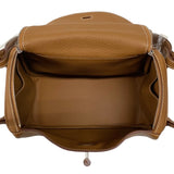 エルメス HERMES リンディ26 W刻 ゴールド シルバー金具 トリヨンクレマンス レディース ショルダーバッグ