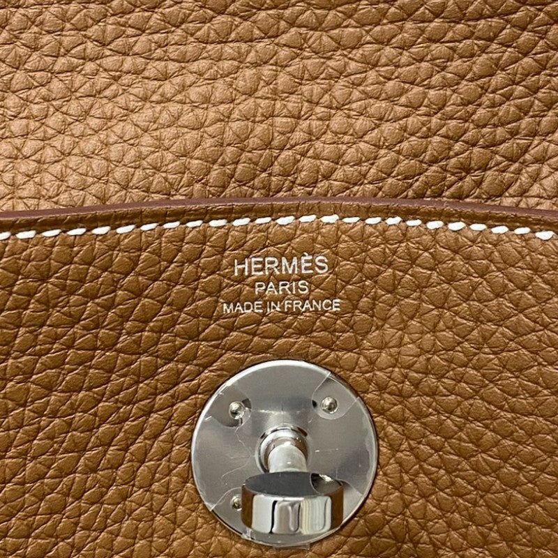 エルメス HERMES リンディ26 W刻 ゴールド シルバー金具 トリヨンクレマンス レディース ショルダーバッグ