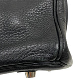 エルメス HERMES バーキン30 □Q刻 ブラック シルバー金具 トリヨンクレマンス レディース ハンドバッグ