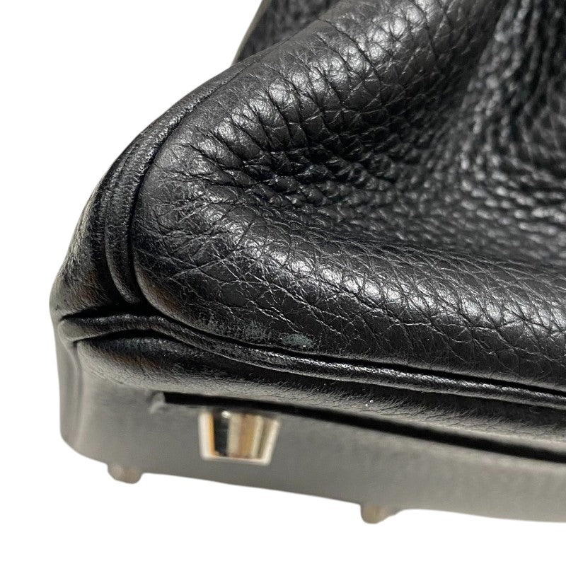 エルメス HERMES バーキン30 □Q刻 ブラック シルバー金具 トリヨンクレマンス レディース ハンドバッグ