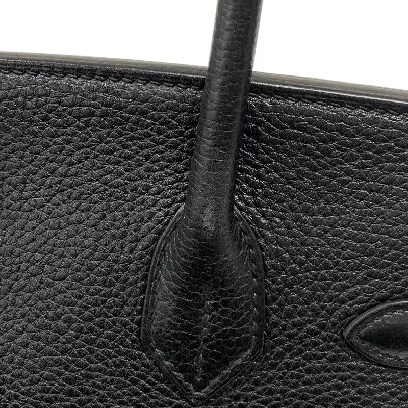 エルメス HERMES バーキン30 □Q刻 ブラック シルバー金具 トリヨンクレマンス レディース ハンドバッグ
