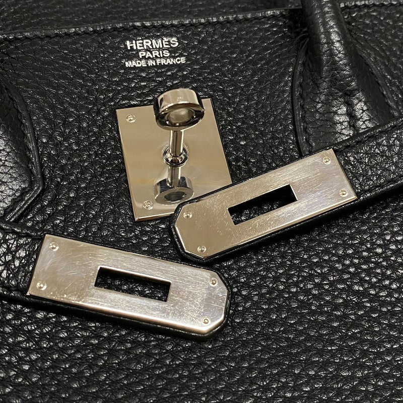 エルメス HERMES バーキン30 □Q刻 ブラック シルバー金具 トリヨンクレマンス レディース ハンドバッグ