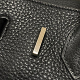 エルメス HERMES バーキン30 □Q刻 ブラック シルバー金具 トリヨンクレマンス レディース ハンドバッグ