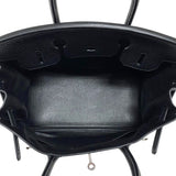 エルメス HERMES バーキン30 □Q刻 ブラック シルバー金具 トリヨンクレマンス レディース ハンドバッグ