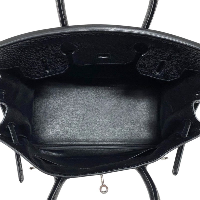 エルメス HERMES バーキン30 □Q刻 ブラック シルバー金具 トリヨンクレマンス レディース ハンドバッグ