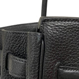 エルメス HERMES バーキン30 □Q刻 ブラック シルバー金具 トリヨンクレマンス レディース ハンドバッグ