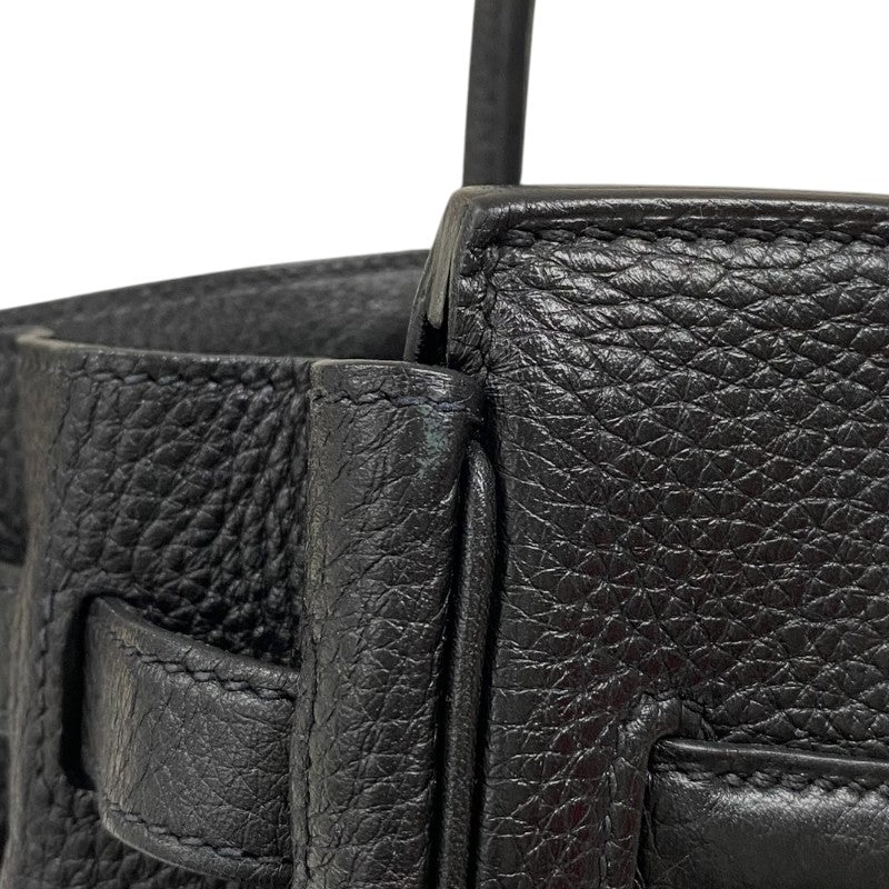 エルメス HERMES バーキン30 □Q刻 ブラック シルバー金具 トリヨンクレマンス レディース ハンドバッグ