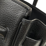 エルメス HERMES バーキン30 □Q刻 ブラック シルバー金具 トリヨンクレマンス レディース ハンドバッグ