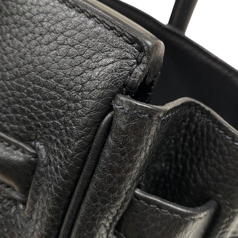 エルメス HERMES バーキン30 □Q刻 ブラック シルバー金具 トリヨンクレマンス レディース ハンドバッグ