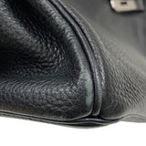 エルメス HERMES バーキン30 □Q刻 ブラック シルバー金具 トリヨンクレマンス レディース ハンドバッグ