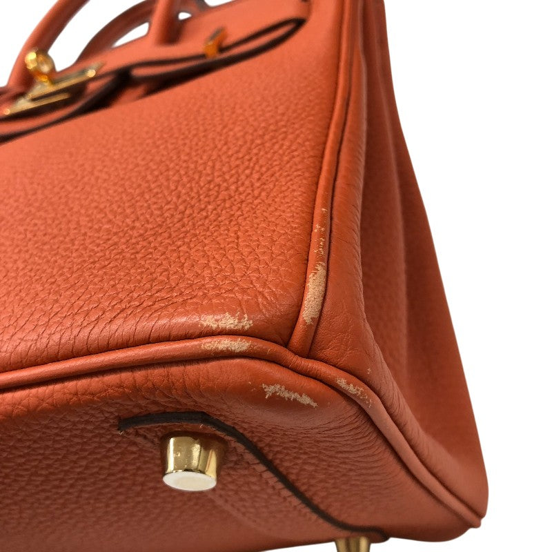 エルメス HERMES バーキン25 X刻 キュイーブル ゴールド金具 トゴ レディース ハンドバッグ