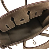 エルメス HERMES バーキン25 Y刻 エトゥープ シルバー金具 トゴ レディース ハンドバッグ