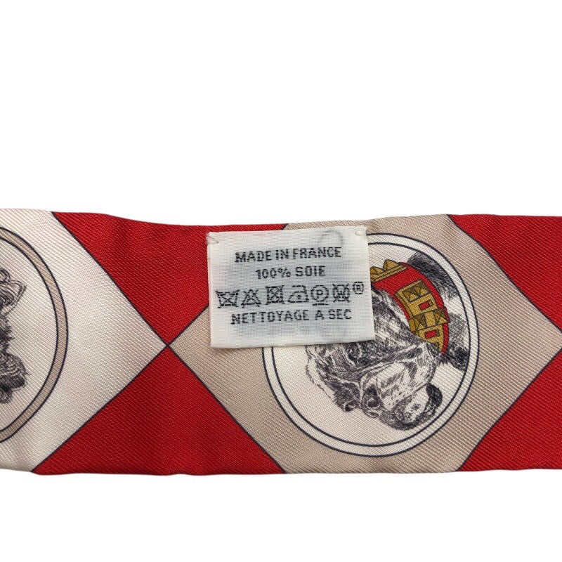 エルメス HERMES ツイリー　Colliers et Chiens シルク レディース スカーフ