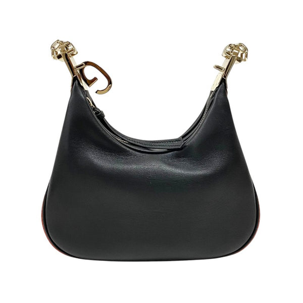 グッチ GUCCI アタッシェ スモール 699409 ブラック ゴールド金具 レザー レディース ショルダーバッグ