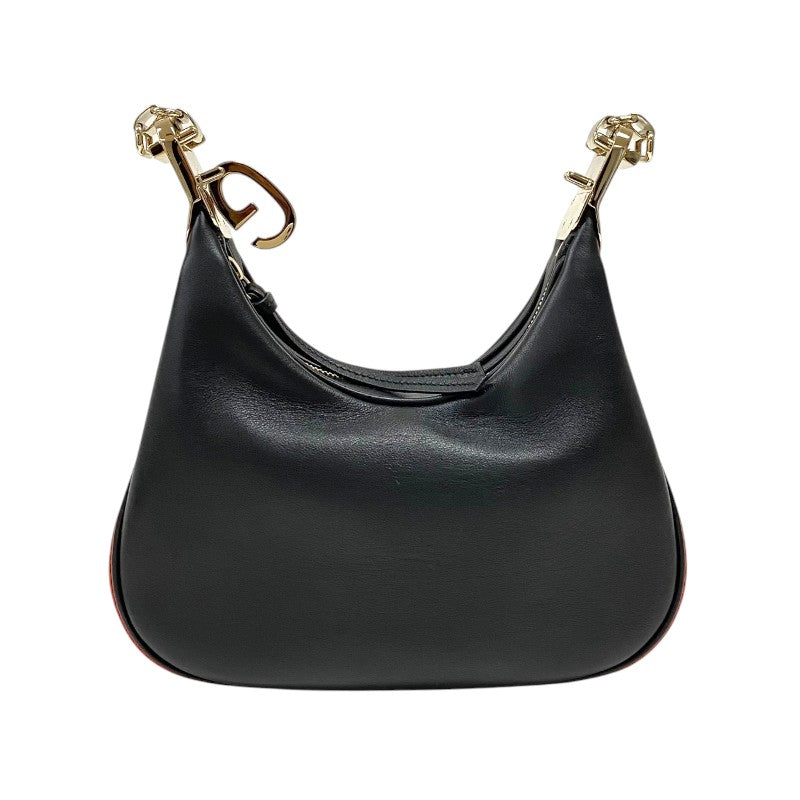 グッチ GUCCI アタッシェ スモール 699409 ブラック ゴールド金具 レザー レディース ショルダーバッグ
