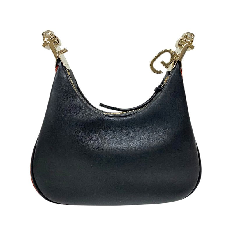 グッチ GUCCI アタッシェ スモール 699409 ブラック ゴールド金具 レザー レディース ショルダーバッグ