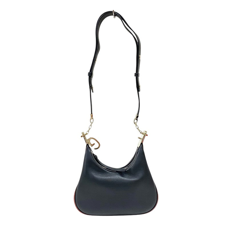 グッチ GUCCI アタッシェ スモール 699409 ブラック ゴールド金具 レザー レディース ショルダーバッグ