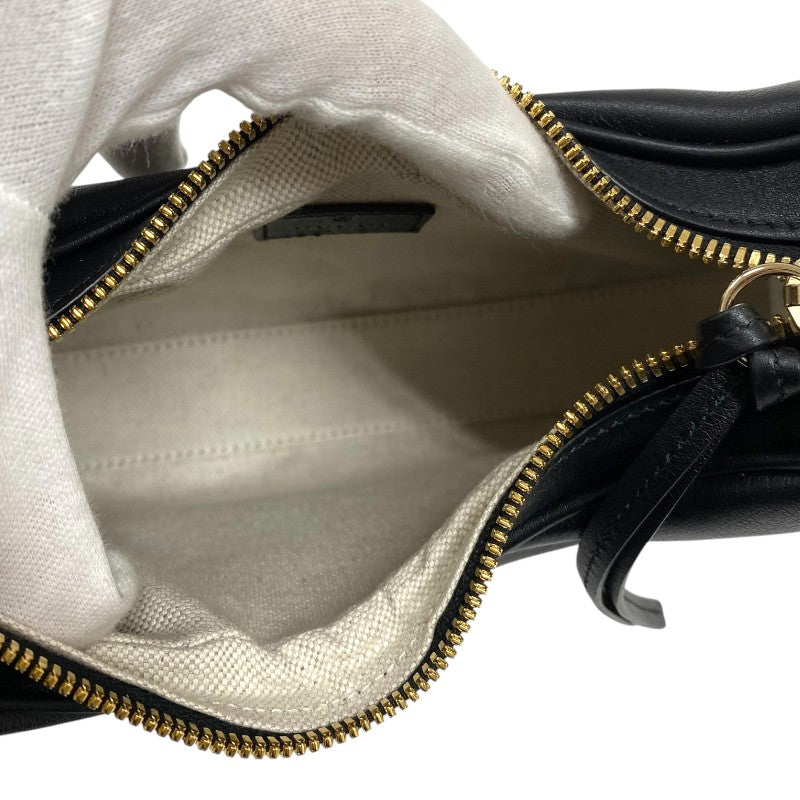 グッチ GUCCI アタッシェ スモール 699409 ブラック ゴールド金具 レザー レディース ショルダーバッグ