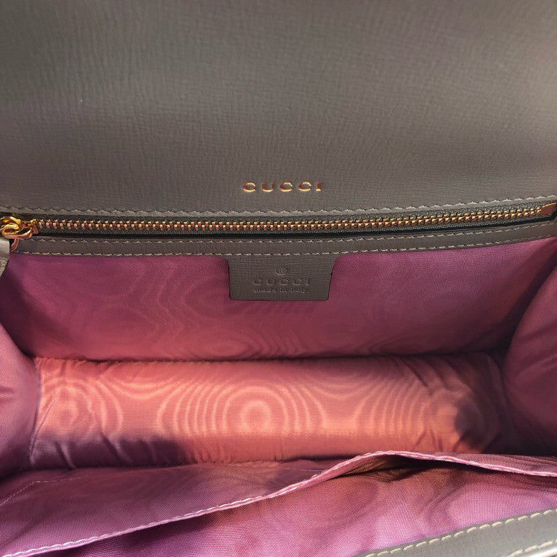 グッチ GUCCI GGマーモントショルダーバッグ 589474 グレー レザー レディース ショルダーバッグ