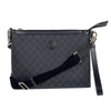 グッチ GUCCI インターロッキングG付き　メッセンジャーバッグ 726833 ブラック　シルバー金具 GGスプリーム メンズ メッセンジャーバッグ