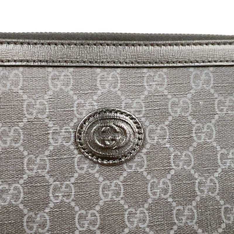 グッチ GUCCI インターロッキングG付き　メッセンジャーバッグ 726833 ブラック　シルバー金具 GGスプリーム メンズ メッセンジャーバッグ