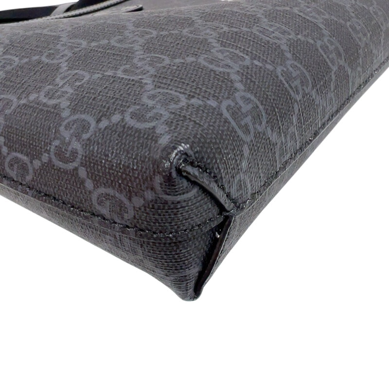 グッチ GUCCI インターロッキングG付き　メッセンジャーバッグ 726833 ブラック　シルバー金具 GGスプリーム メンズ メッセンジャーバッグ