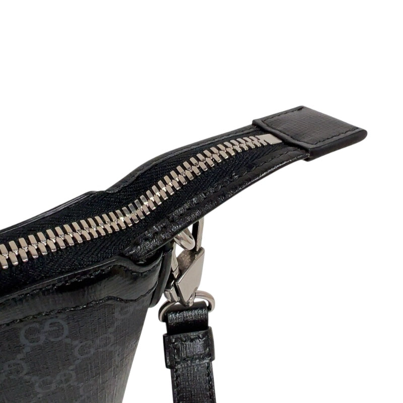 グッチ GUCCI インターロッキングG付き　メッセンジャーバッグ 726833 ブラック　シルバー金具 GGスプリーム メンズ メッセンジャーバッグ