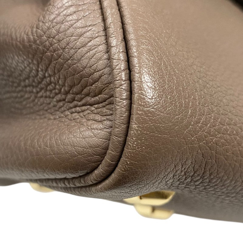 サルヴァトーレ・フェラガモ Salvatore Ferragamo スタジオバッグ 21H159 グレージュ レザー レディース ハンドバッグ ショルダーバッグ