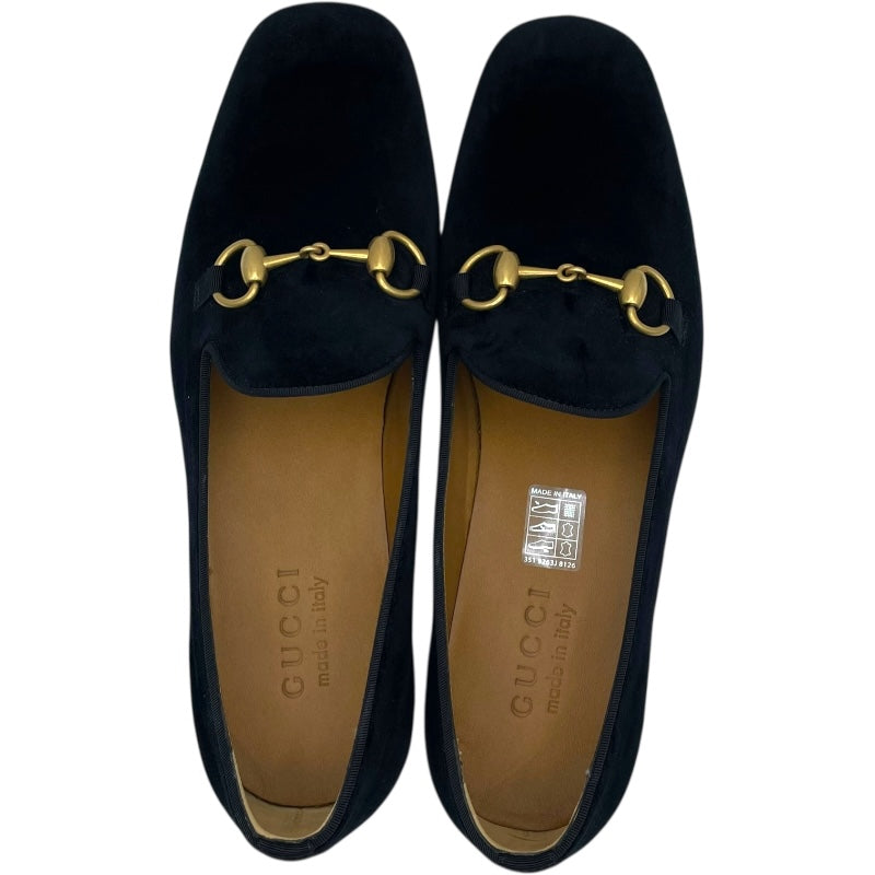 グッチ GUCCI ホースビットローファー 718888 ブラック ベロア メンズ