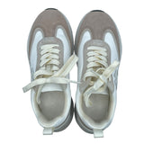 トリーバーチ TORY BURCH ロゴローカットスニーカー ベージュ スエード レディース スニーカー