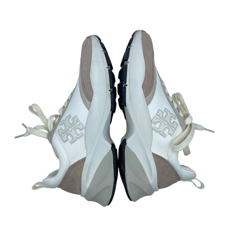 トリーバーチ TORY BURCH ロゴローカットスニーカー ベージュ スエード レディース スニーカー