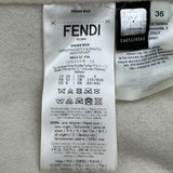 フェンディ FENDI フォックスファーポケットケープコート FF8369 グレー ウール レディース その他アウター